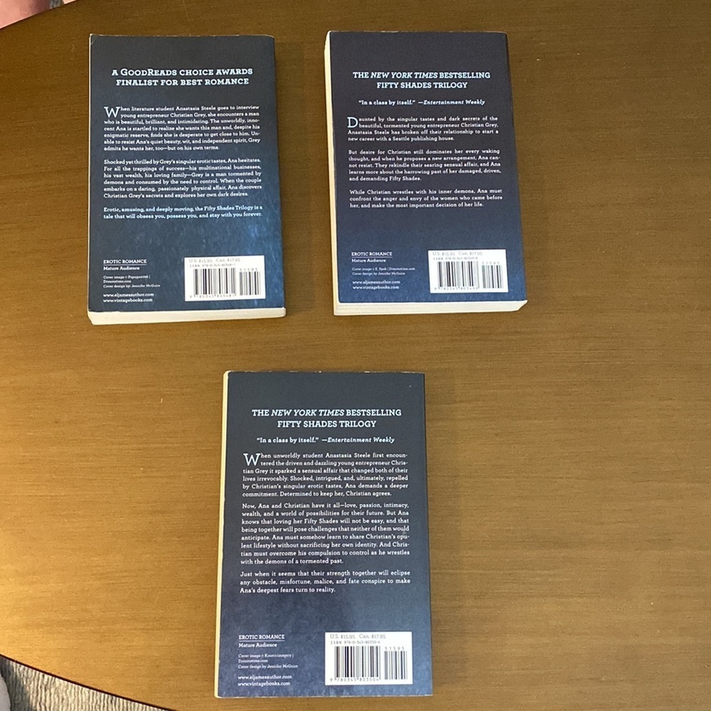 Fifty Shades Trilogy Book Set- Softcover - Picture 2 of 3